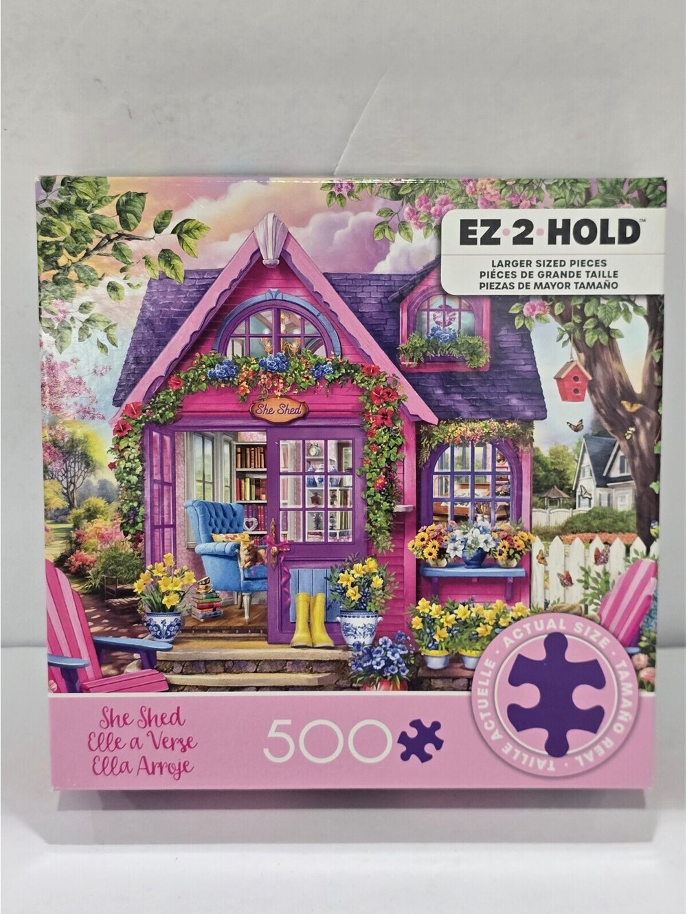 Ceaco EZ 2 Hold 500 Piece Jigsaw Puzzle - She Shed by Ella Arroyo